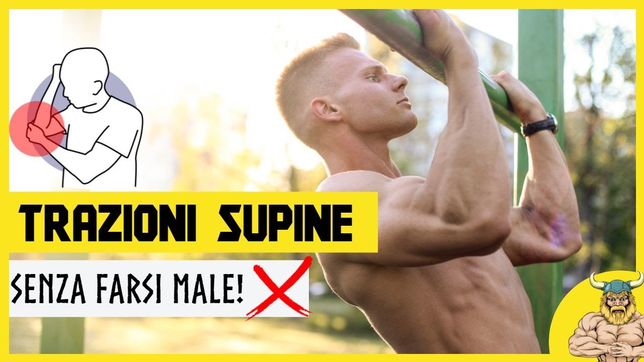 Trazioni supine - esecuzione senza farsi male ❌