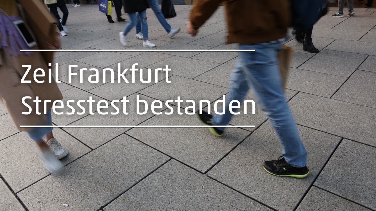 Fußgängerzone Zeil, Frankfurt | 10 Jahre Stresstest bestanden mit Beschichtung RSF 5