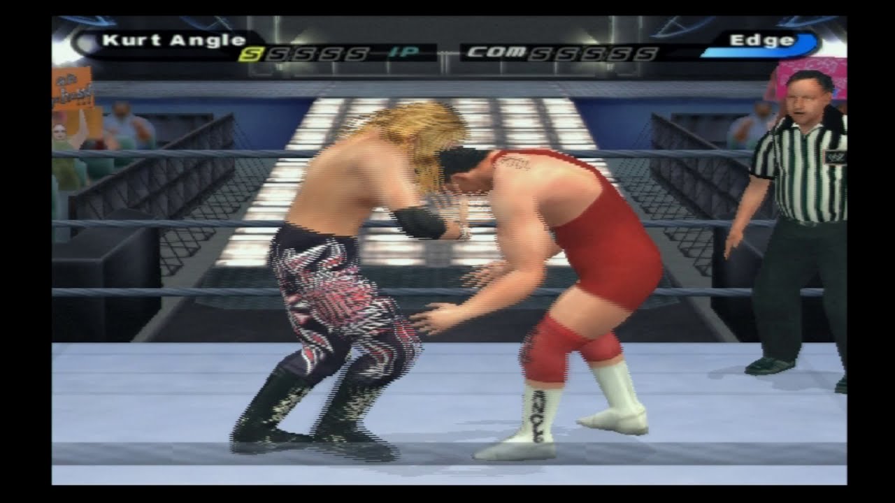 WWE Backlash 2002: Edge vs Kurt Angle (SmackDown! Shut Your Mouth)