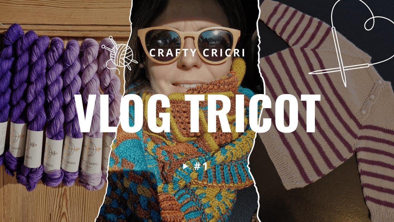 Vlog Tricot  #1 - Mon tout 1er vlog 😊