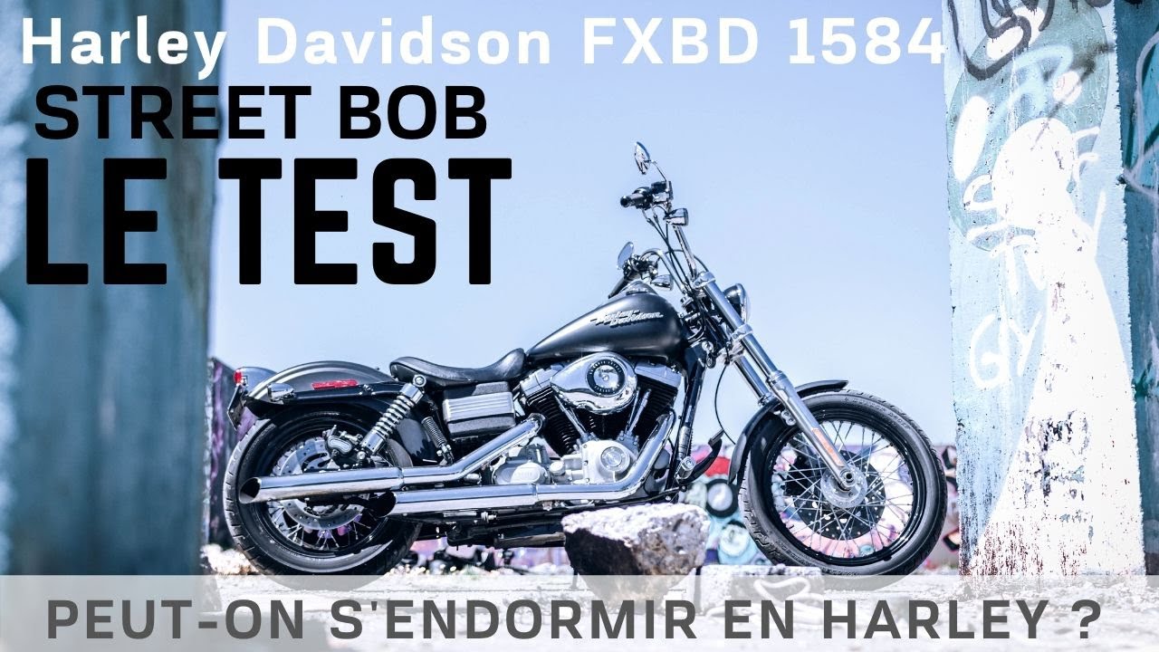 Harley Davidson Street Bob FXDB 1584 2009 ⇨ MOTO pour DORMIR ? Le test ! (English subtitles)
