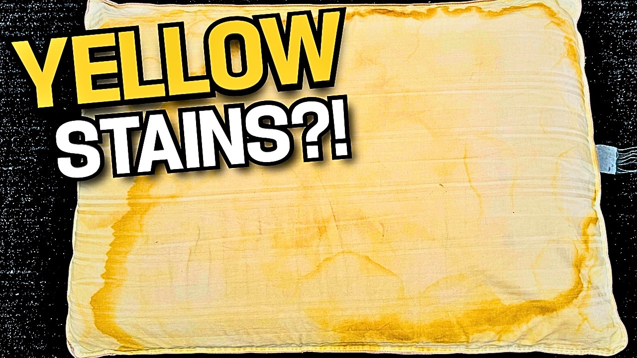 EASIEST Way To Remove Yellow Sweat Stains From Pillows