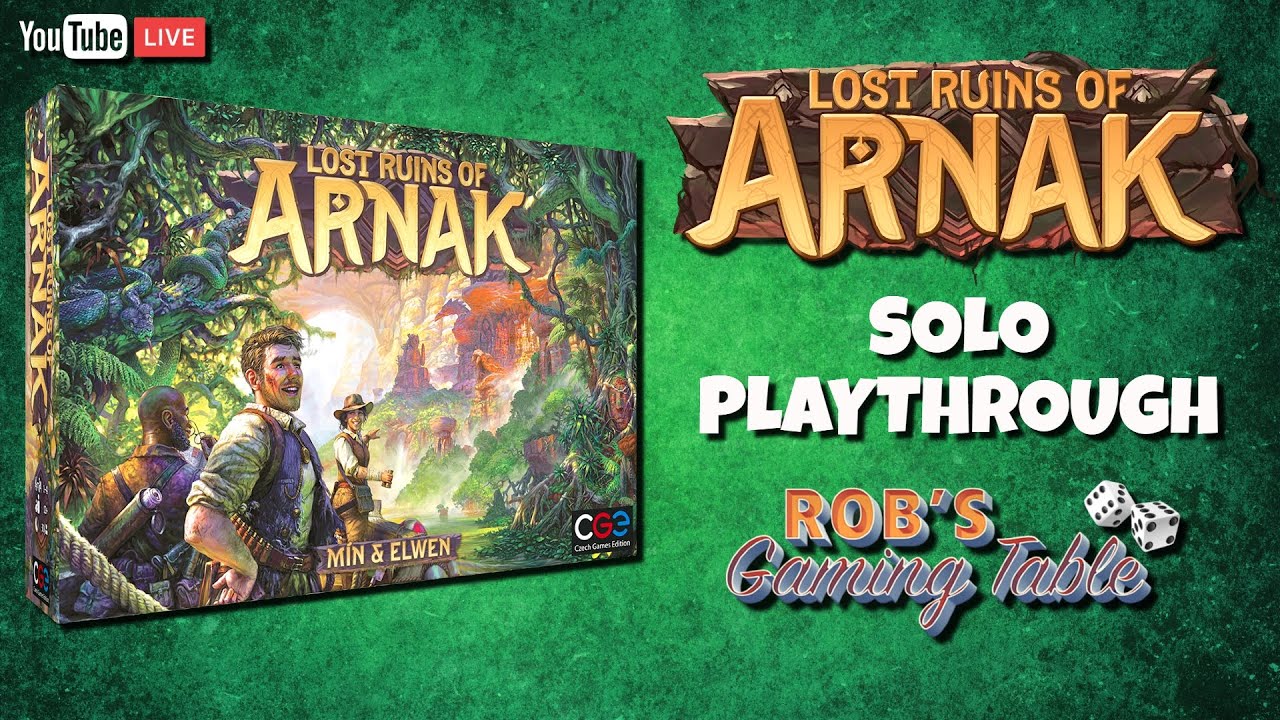 Lost Ruins of Arnak Solo Playthrough