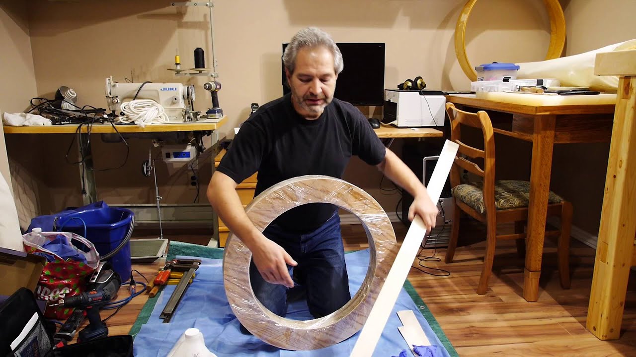 How to make a shaman drum (buben) part 1 (Russian audio with EN subs) - как сделать бубен, часть 1