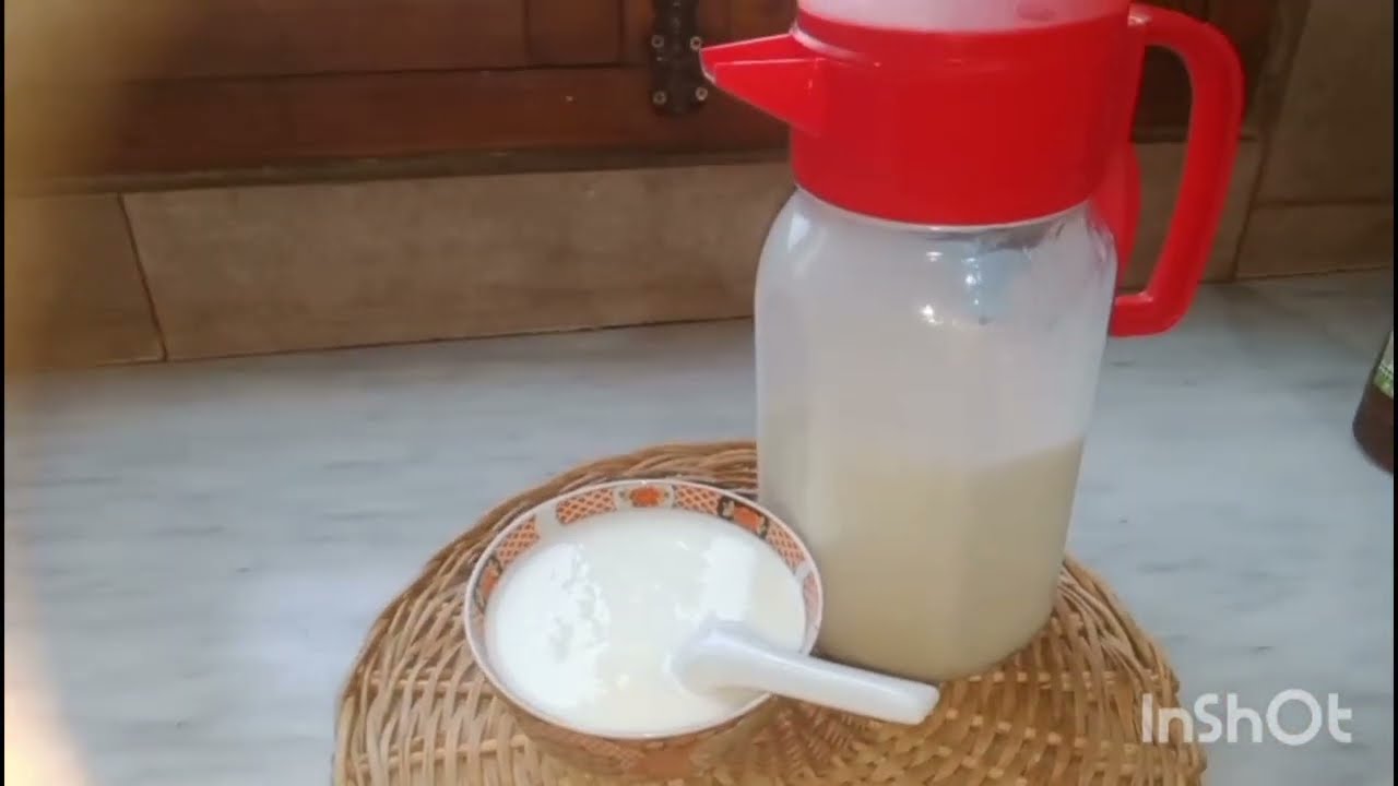 لبن صنع منزلي ، بسري الخاص في الاخير  لي يعدلو ذوقو 