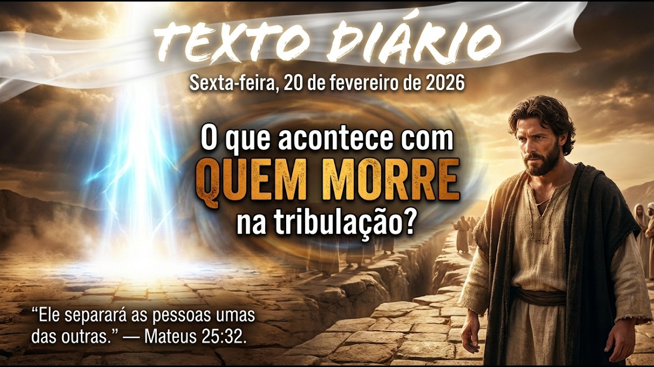 TEXTO DIÁRIO — 20/02/2026 | Será que haverá ESPERANÇA para eles? Descubra a resposta bíblica.