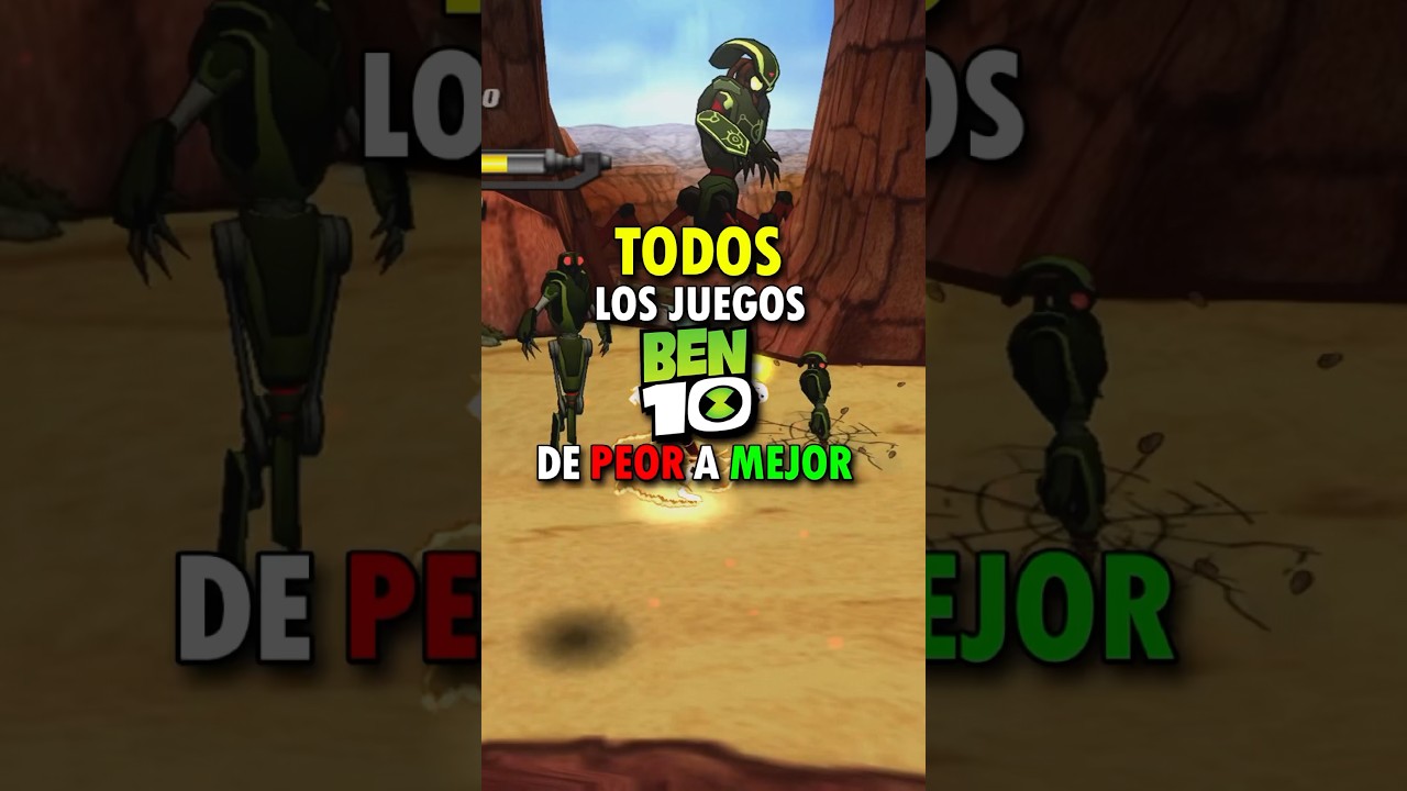 JUEGOS DE BEN 10 DE PEOR A MEJOR #shorts #ben10