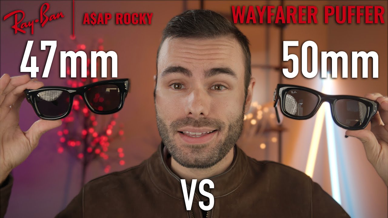 Ray-Ban Wayfarer Puffer 47 мм против 50 мм