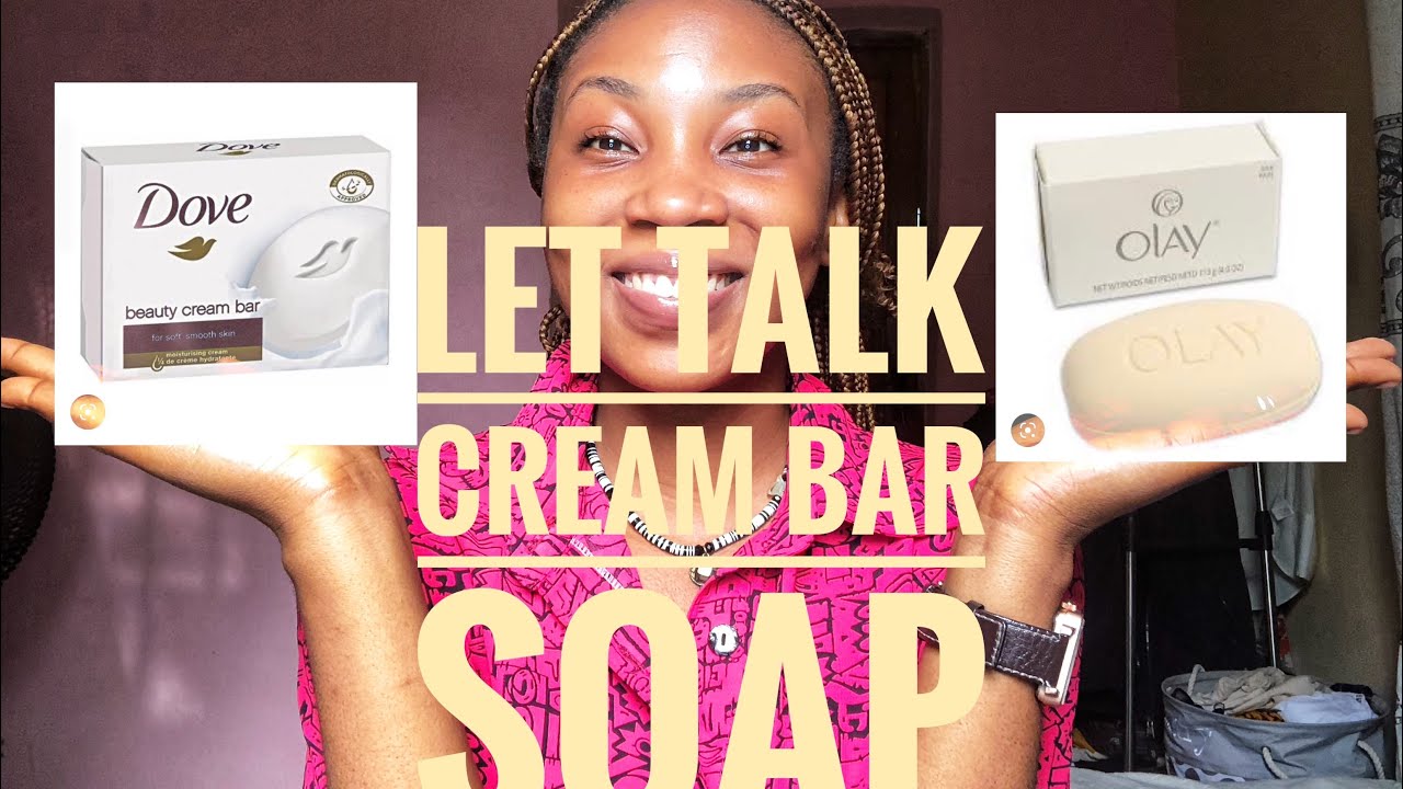 Olay cream bar and dove beauty cream bar soap…#compare