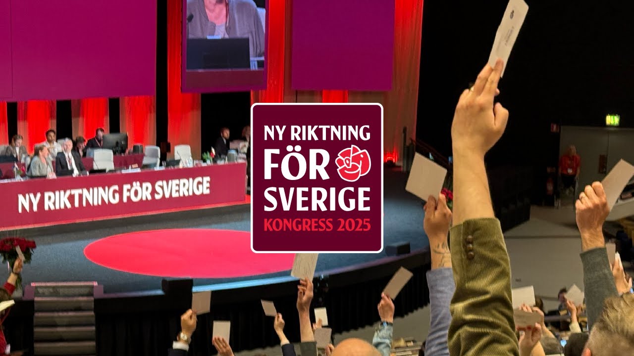 LIVE: Socialdemokraternas kongress 2025 - dag 2 kvällen