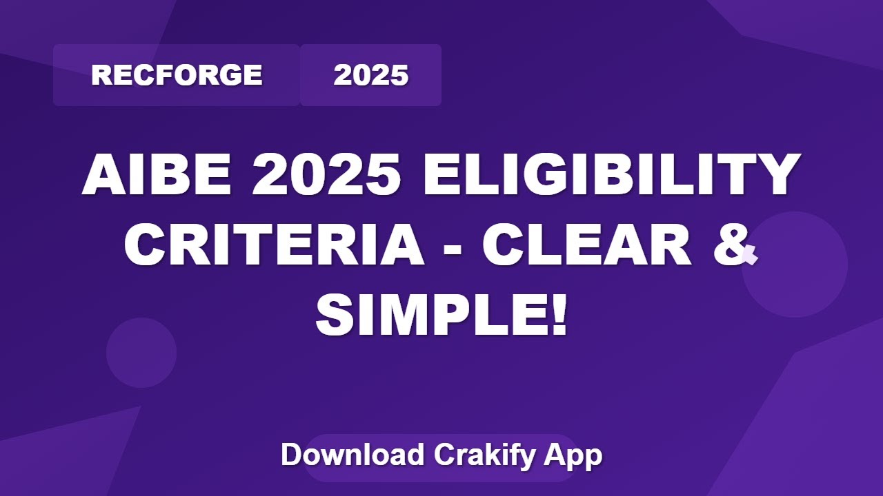 AIBE 2025 Eligibility | Law Exam Criteria & Requirements Explained