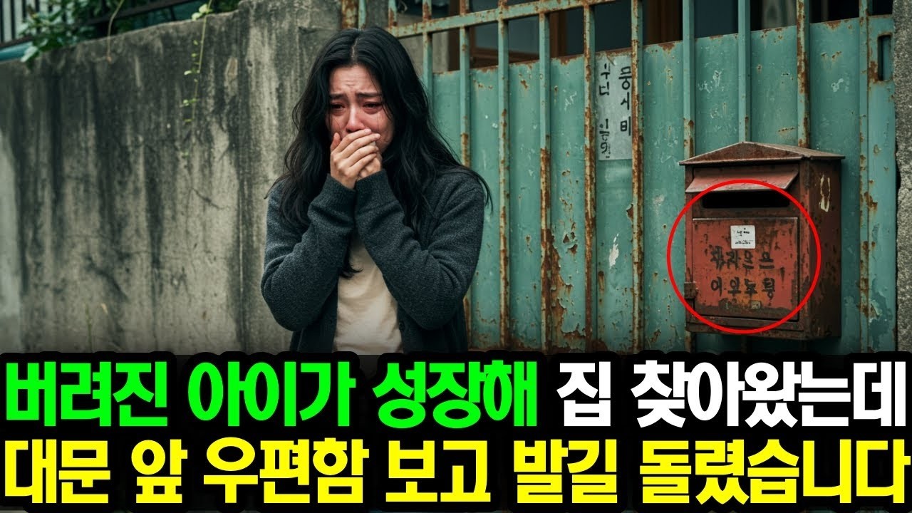불치병으로 버려진 아이가 부모님 집에 찾아왔는데, 대문 앞 우편함 보고 발길 돌렸습니다