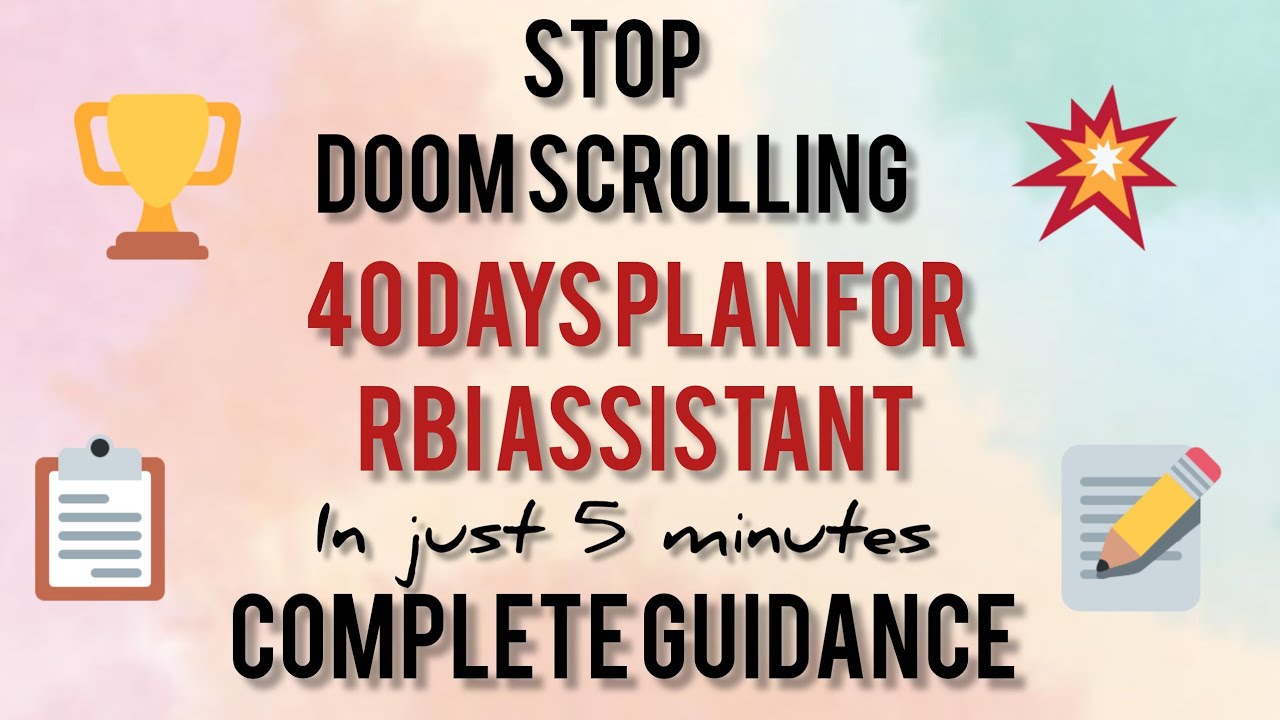 RBI assistant | Roadmap for RBI assistant | How to prepare for RBI | 40 days Complete roadmap  