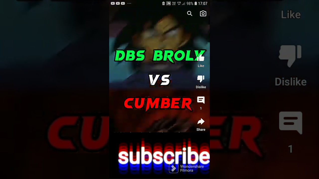 DBS BROLY VS CUMBER