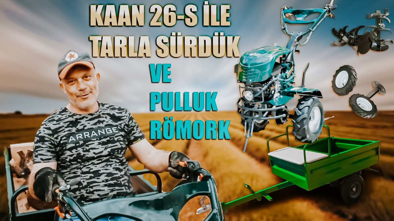 KAAN 26-S 7HP &Ccedil;APA MAKİNASI İNCELEME (PULLUK VE R&Ouml;MORK İLE)