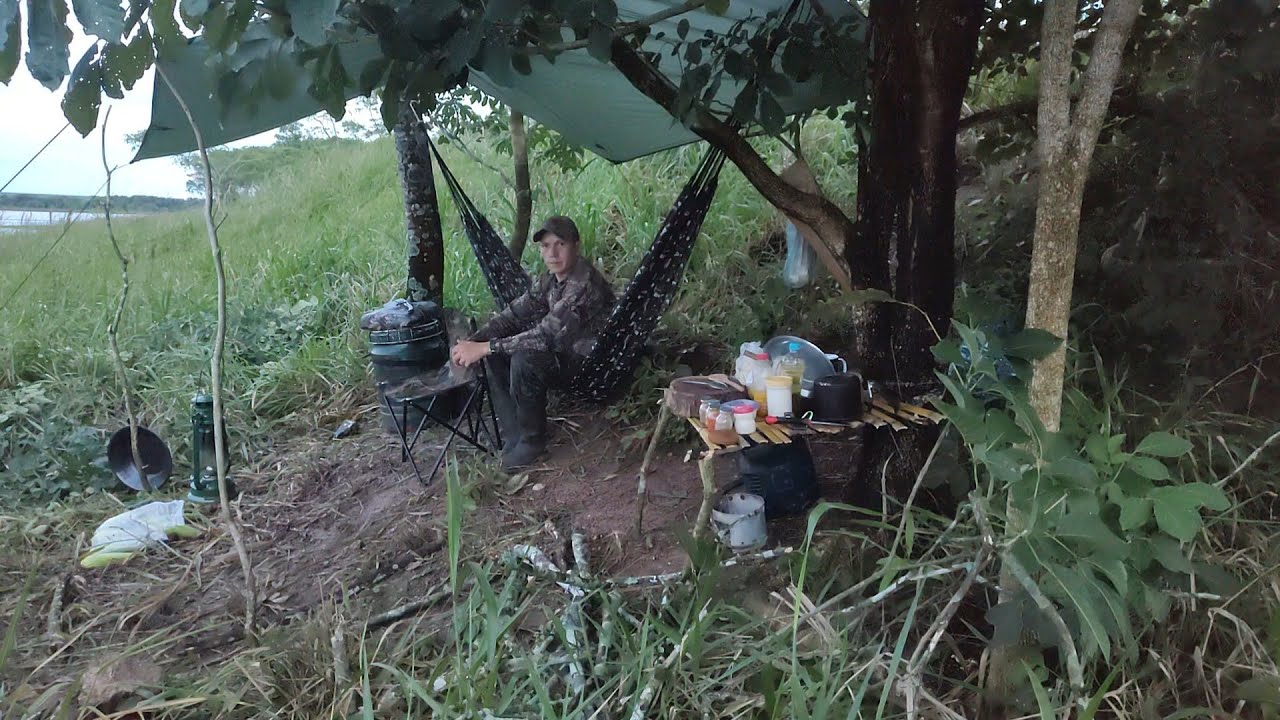 Camping 🏕️ sozinho na beira da represa por 4 DIAS PARTE 1