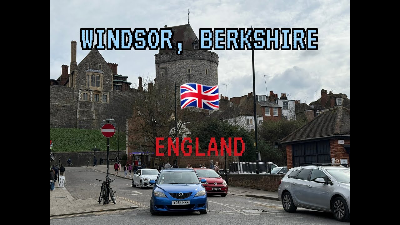 Walkthrough around Windsor Town Centre, Berkshire in the UK 🇬🇧