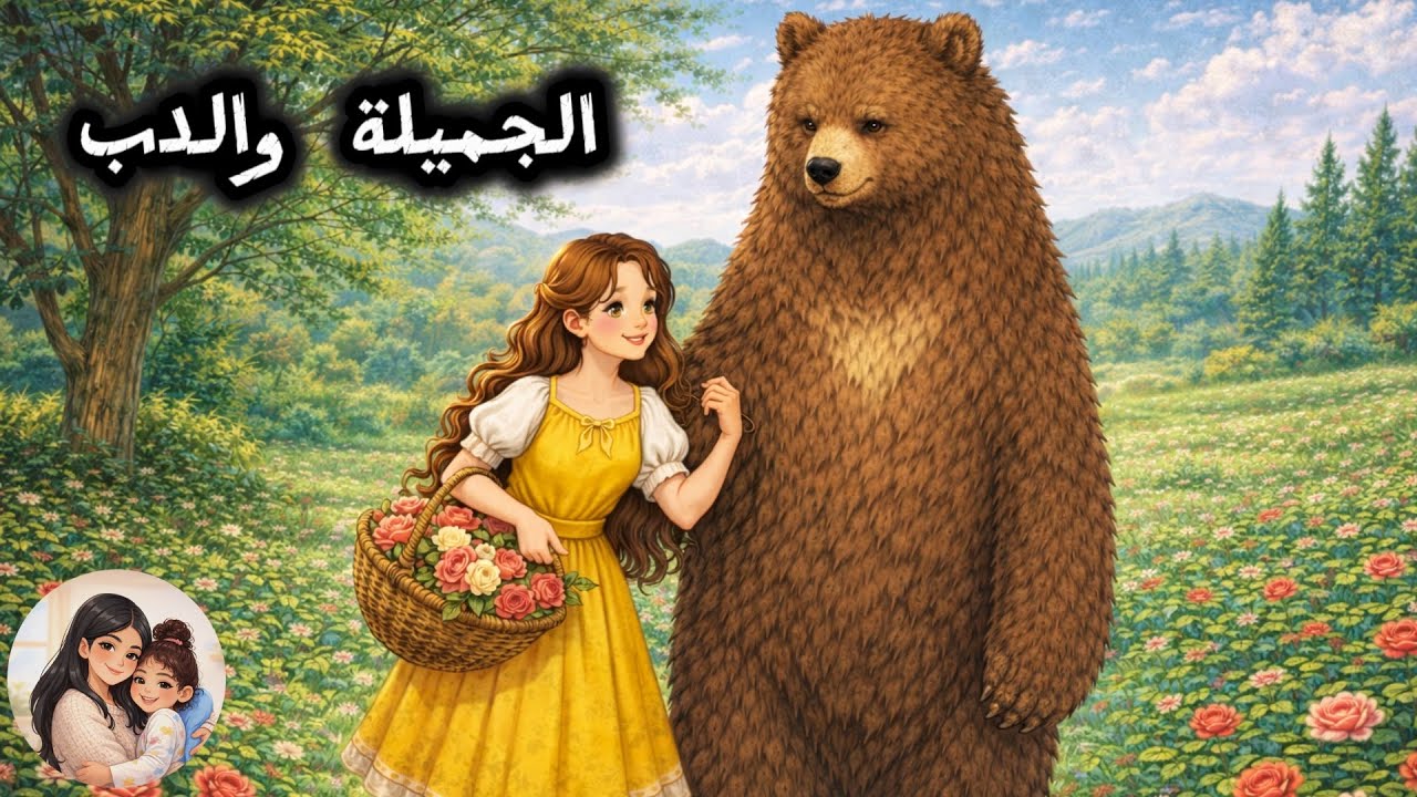 الجميلة والدب 🐻🌸 قصة ممتعة للأطفال باللهجة العامية | حكاية في خيالي