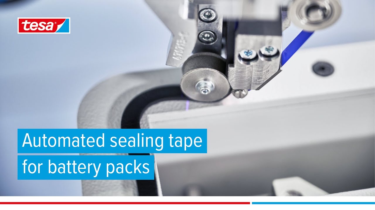 Automated sealing tapes for EV battery packs – tesa® ACXplus Box Seal
