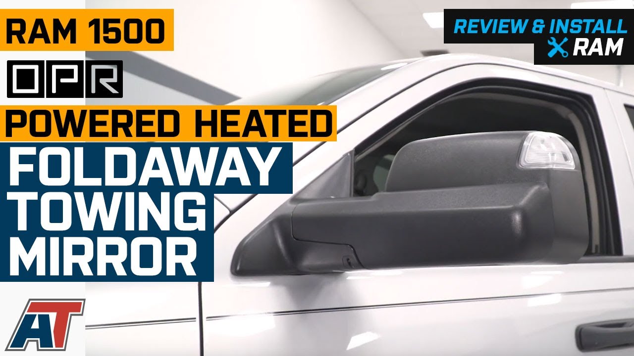 2013-2018 RAM 1500 OPR Powered Heated Foldaway Towing Mirror w/ Turn Signal Review & Install