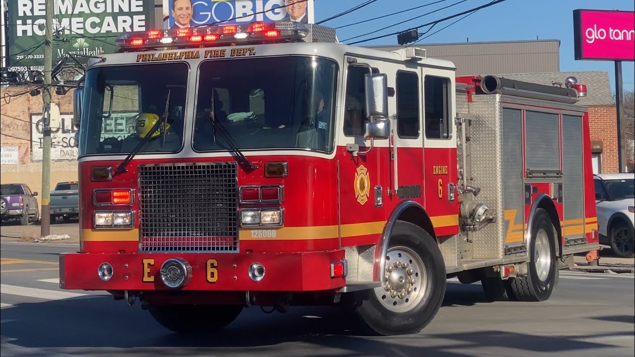 ⁴ᴷ * FIRST RUN IN OVER 16 YEARS* !!! Philadelphia Fire Department Engine 6 Responding { FEDERAL Q }