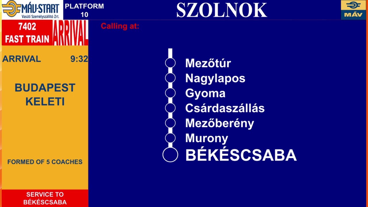 Szolnok állomási utastájékoztatás, Rábai Balázs