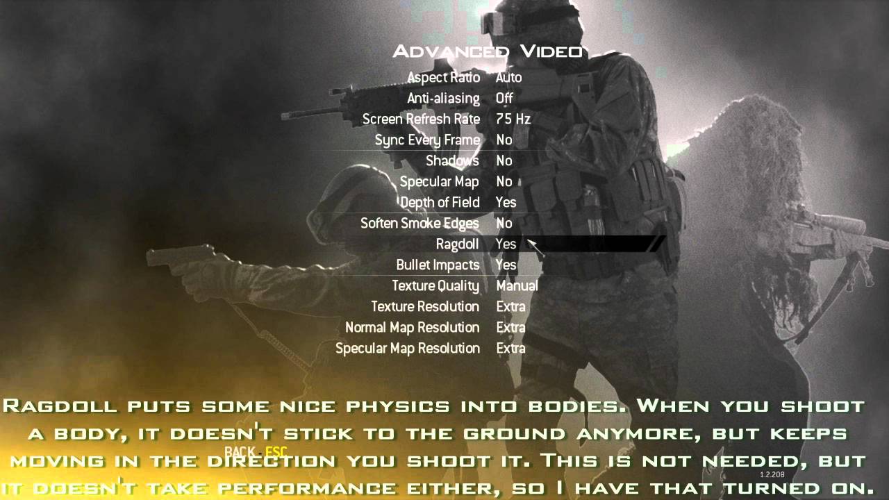 Modern Warfare 2 - Setting Up Your Settings