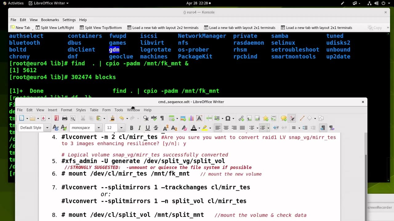 Open Architecture Ransomware  Defence  #1 Using LVM Snap Mirrors to stop Ransomware Corruption