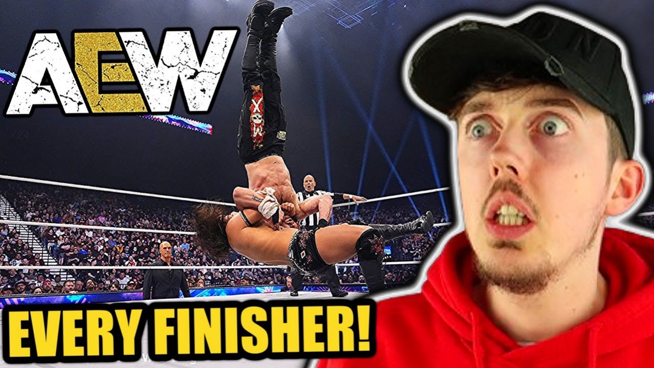 WWE FAN REACTS TO EVERY AEW FINISHER!