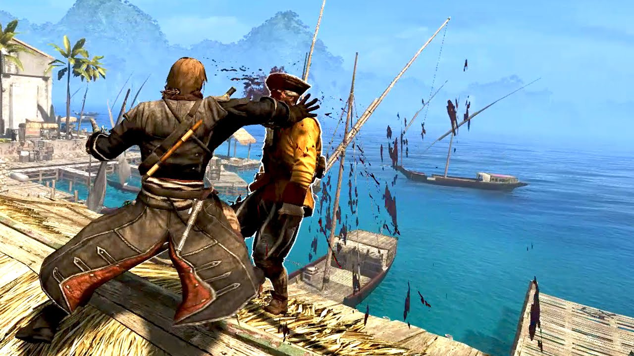 Assassin's Creed 4 Black Flag - Rage of the Templar Savage Combat & Master Stealth Kills