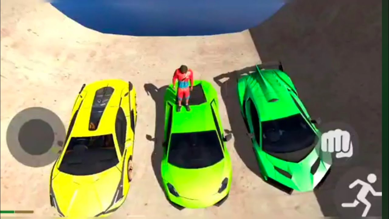three Lamborghini car with Ram challenge 