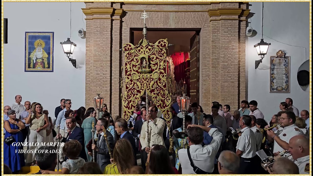 4K - ROSARIO DE HOMBRES CON EL SIMPECADO DE LA VIRGEN DE AGUAS SANTAS - VILLAVERDE DEL RÍO 2025