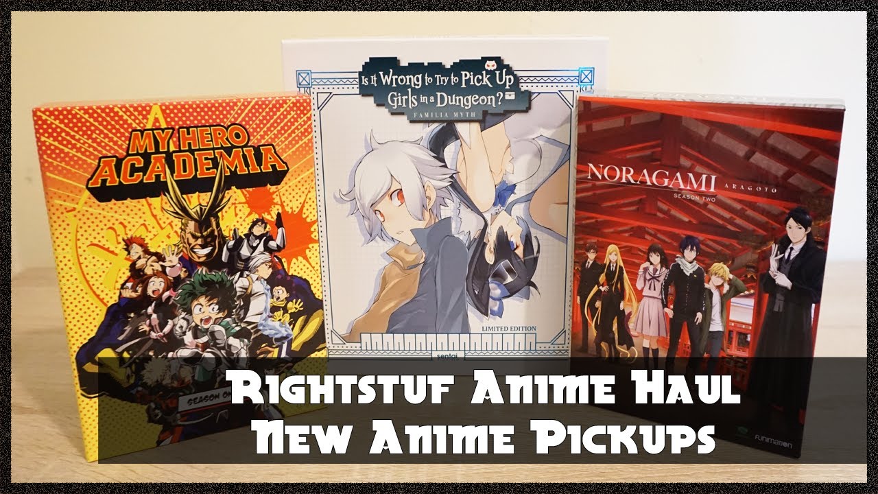 Rightstuf Unboxing | My Hero Academia [LE], Noragami Aragoto [LE], + DanMachi [PE] (2017)