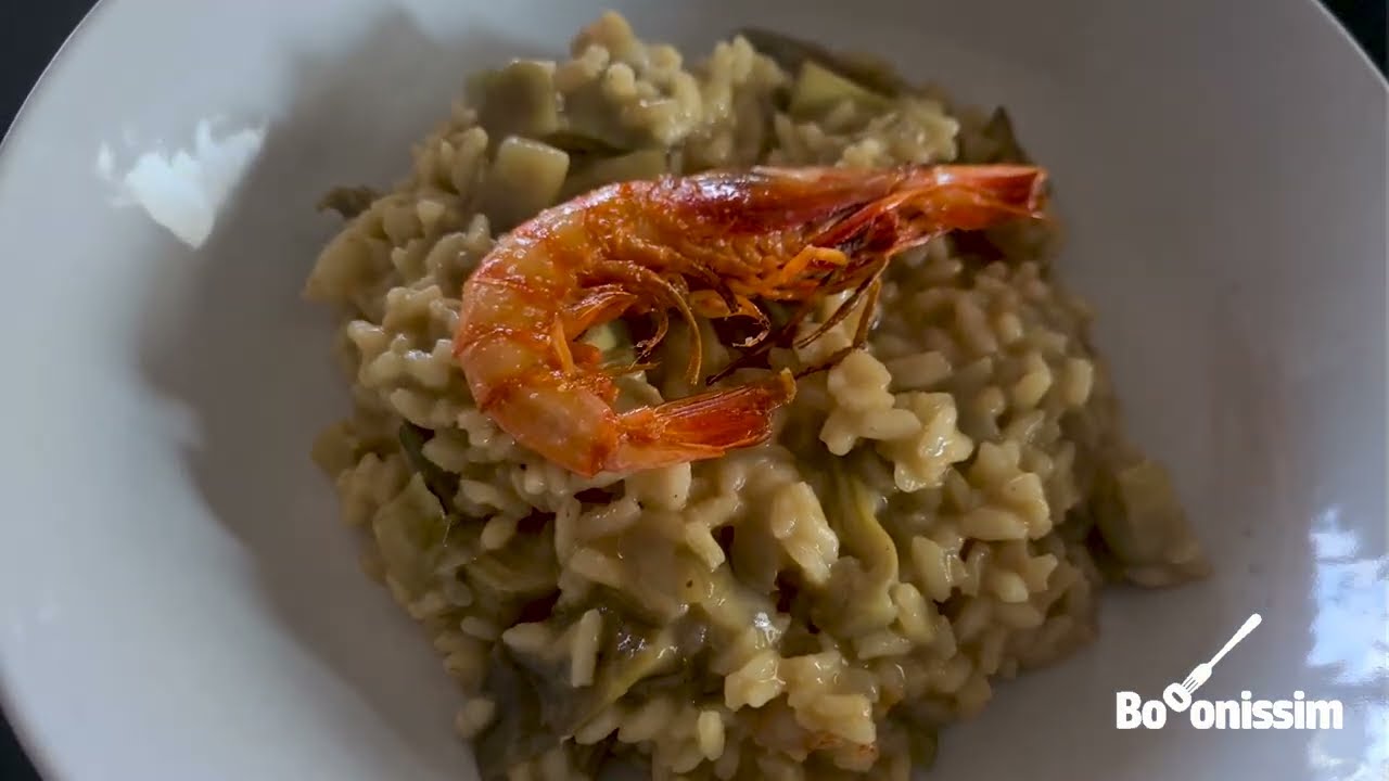 risotto gambes i carxofes