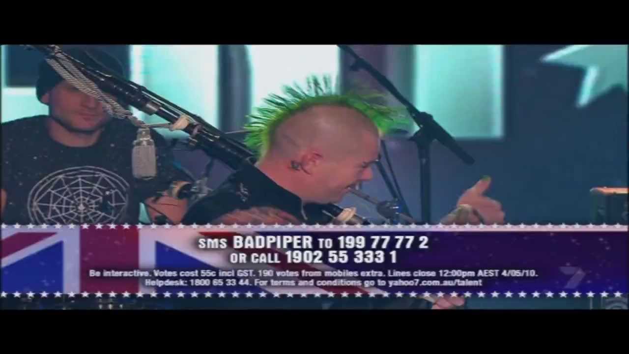 The Badpiper - Thunderstruck (Australia's Got Talent)