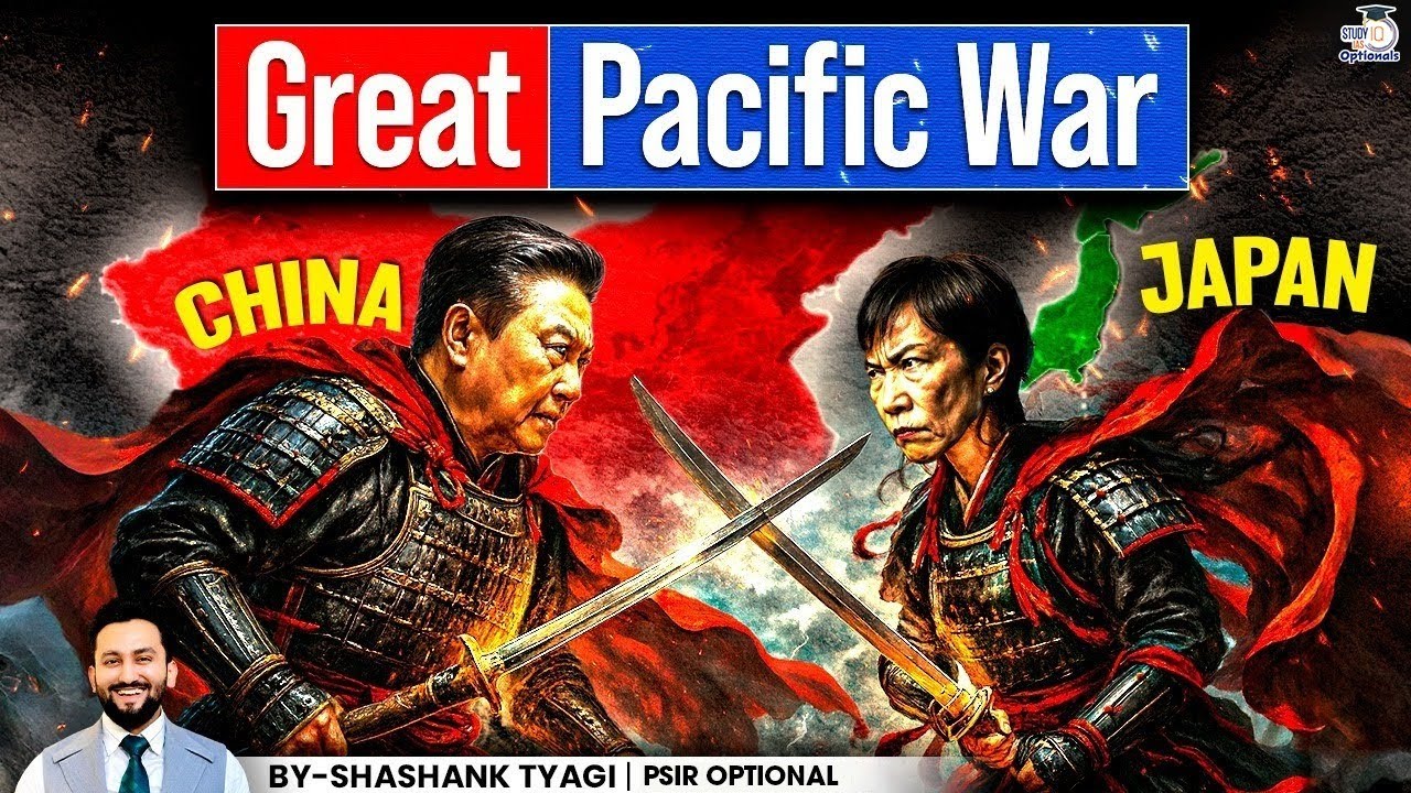 Asia’s Biggest Rivalry: Why Japan–China Tensions Are Rising? | Shashank Tyagi | StudyIQ Optionals