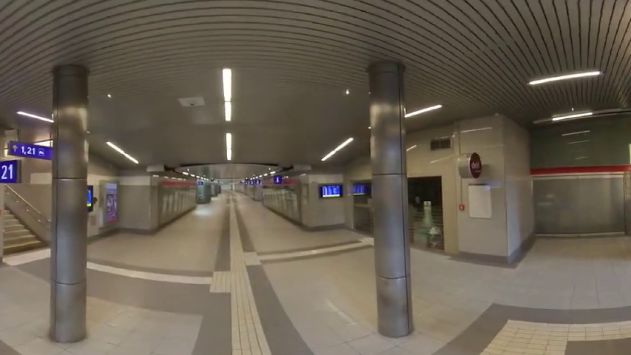 VR 360 - Graz / Hauptbahnhof inside and outside