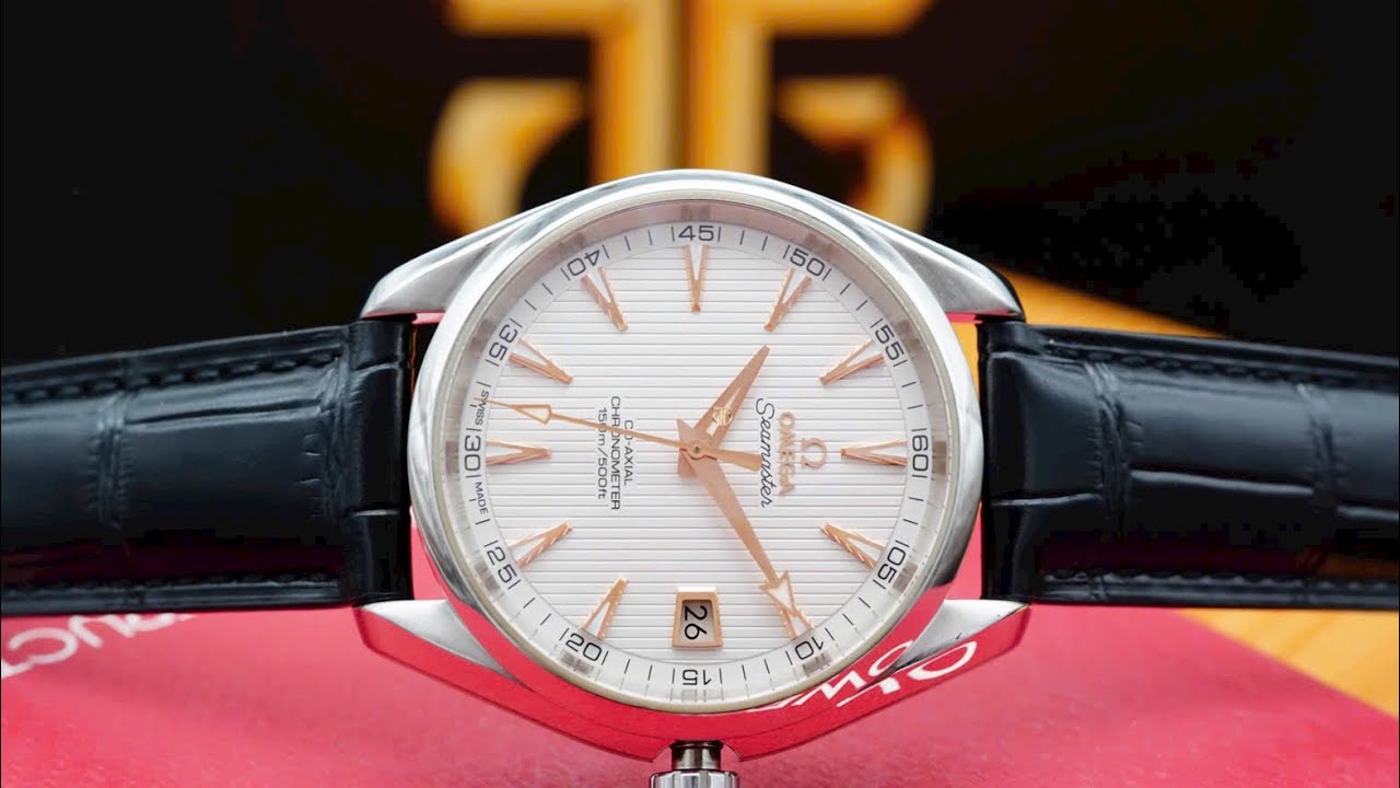 Cập bến Omega Seamaster Aqua Terra Co-Axial - 41,5mm kim cọc vàng lịch lãm 