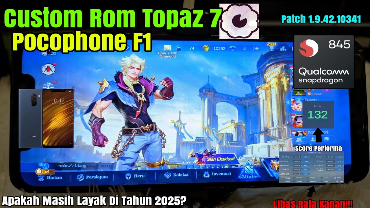 Test Pocophone F1 2025 | Update Patch  1.9.42.10341 Mobile Legends : Bang Bang Bane Gameplay