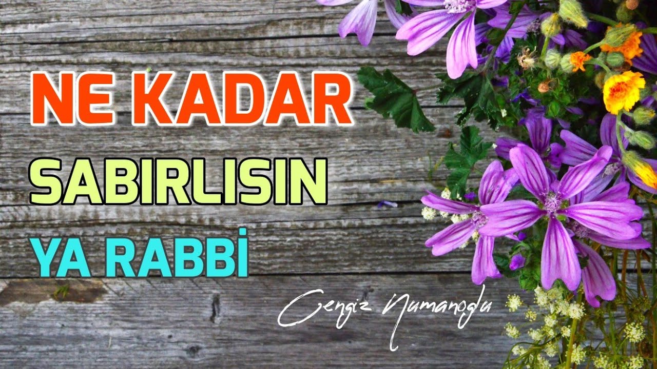 Ne Kadar Da Sabırlısın YÂ RABBÎ- Cengiz NUMANOĞLU