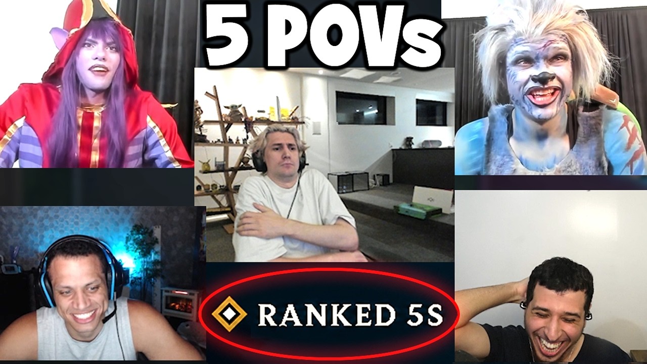 NEW RANKED 5s With JYNXZI, Dantes, xQc, Tyler1 & Humzh... (5 POVs)