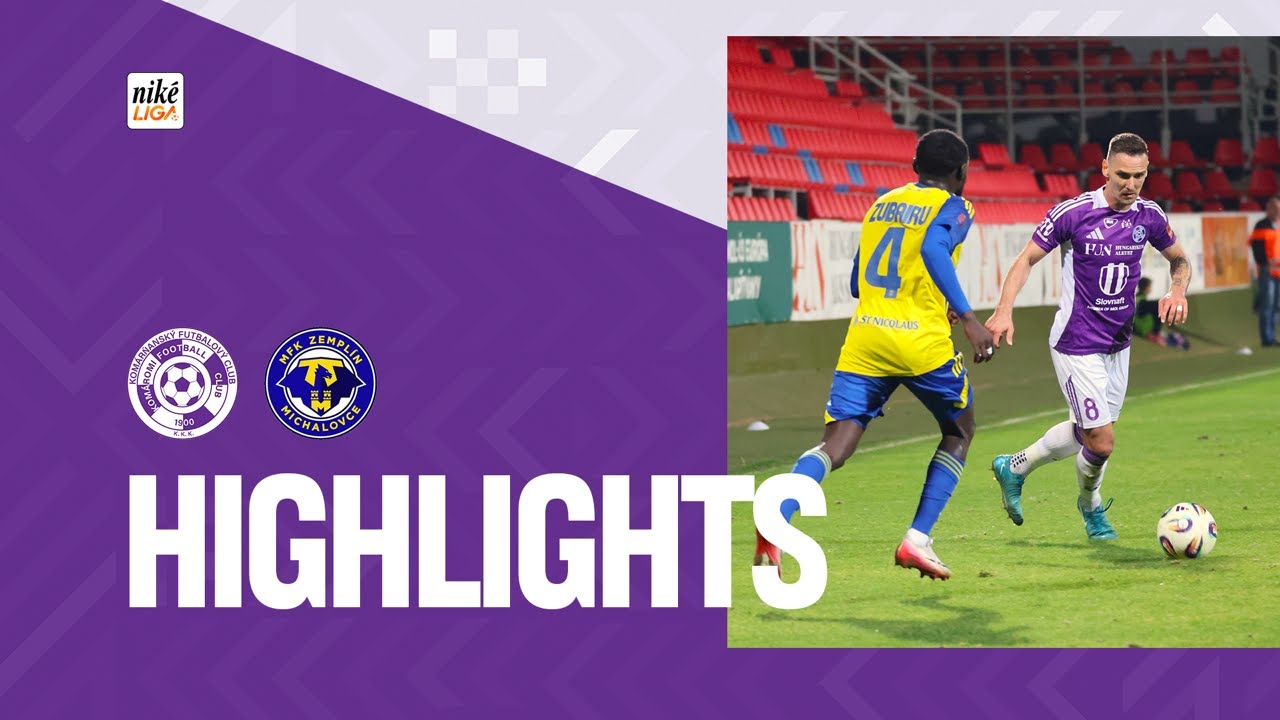 Összefoglaló/Zostrih zápasu - KFC Komárno - MFK Zemplín Michalovce 1:1 (0:0)
