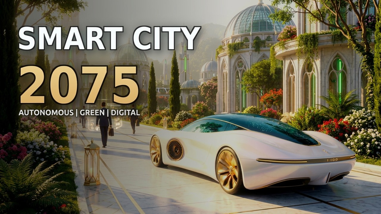 Inside Smart Golden Cities 2075: Autonomous Transit, Green Towers & Digital Life