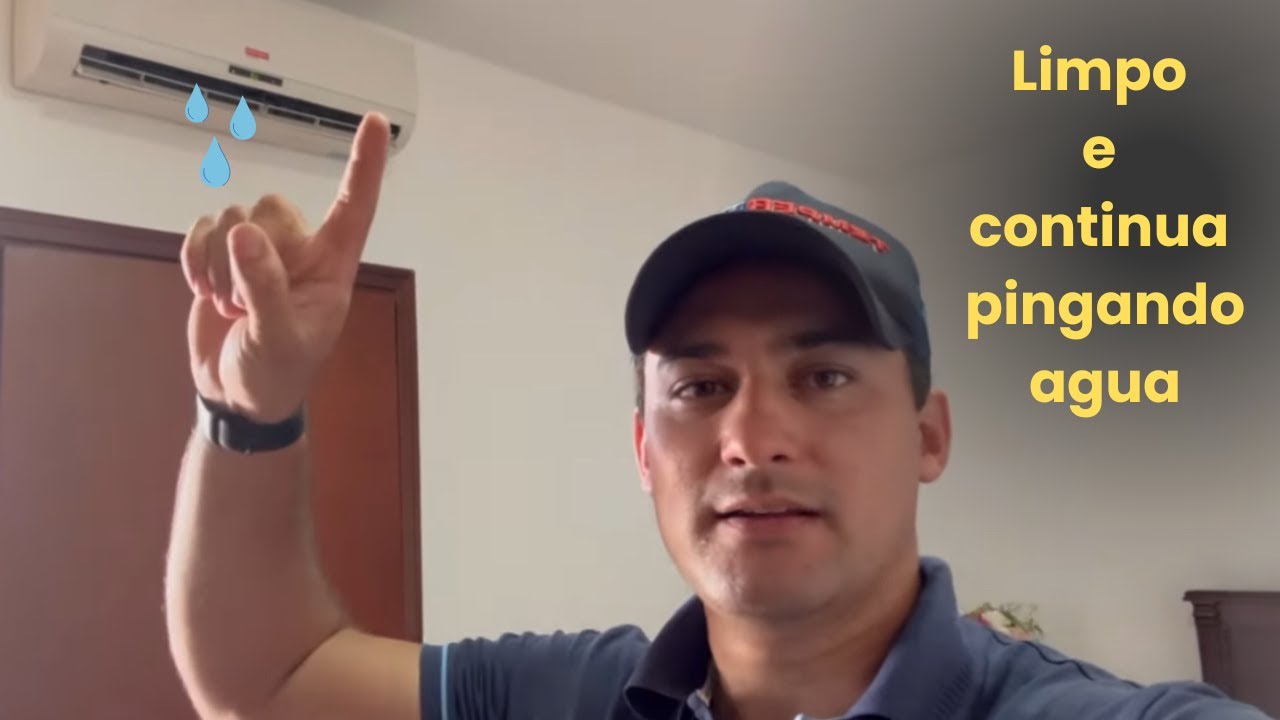 ar condicionado limpo, pingando agua o que pode ser❓
