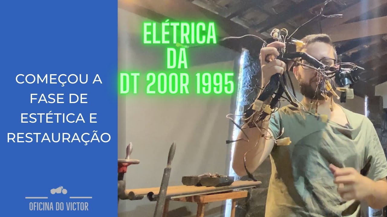 Série Restaurando a DT 200R 1995 - Desmontagem da Elétrica - Oficina do Victor - #002