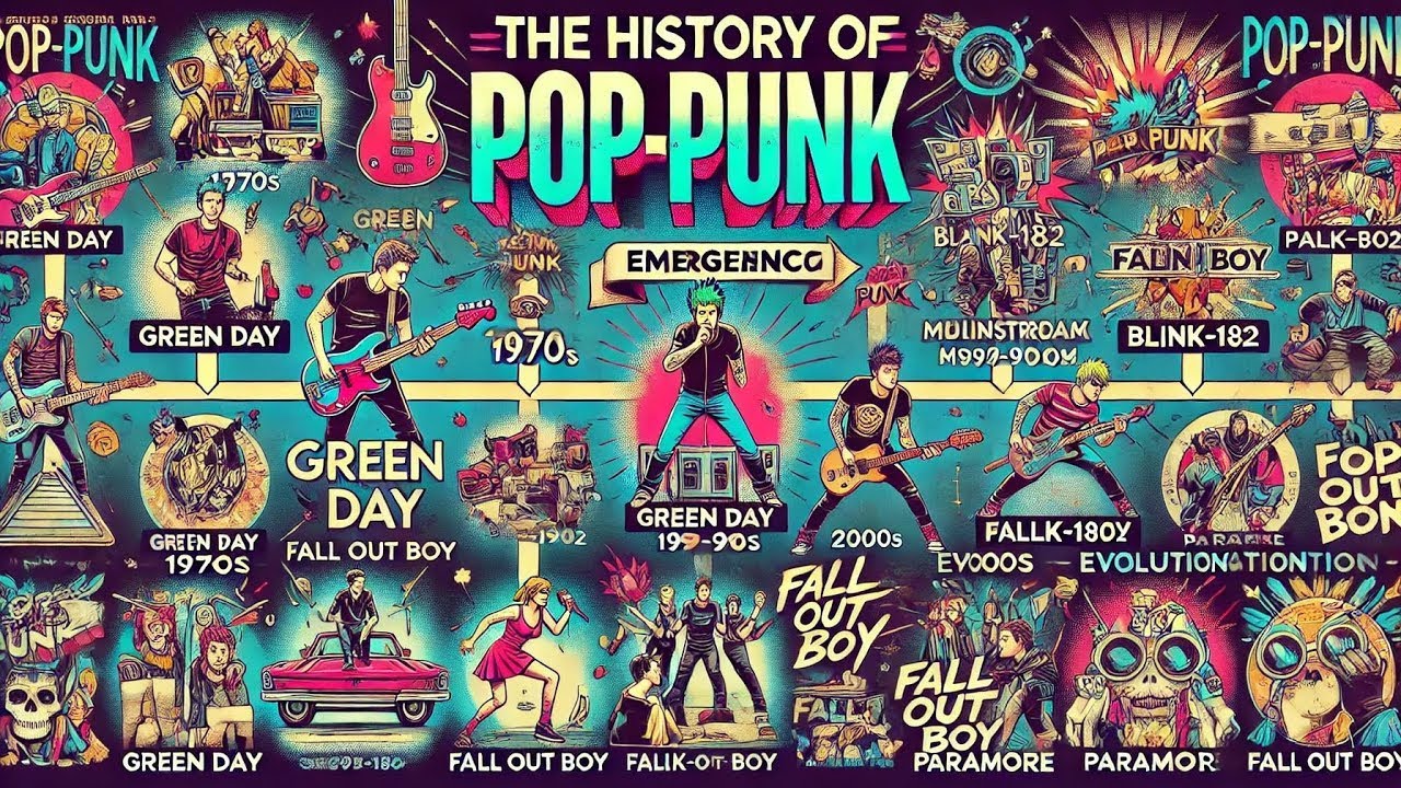 The Evolution of pop punk（1958～2024）