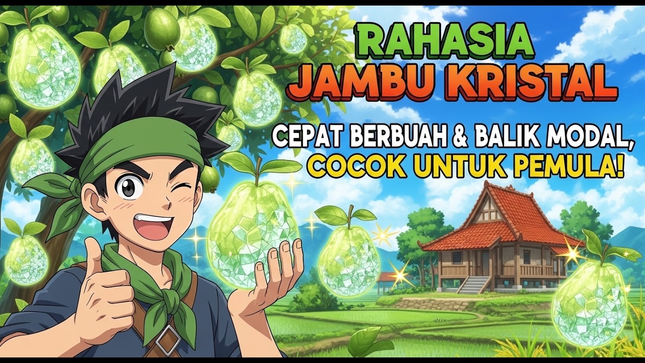Rahasia Jambu Kristal Cepat Berbuah dan Balik Modal, Cocok untuk Pemula!
