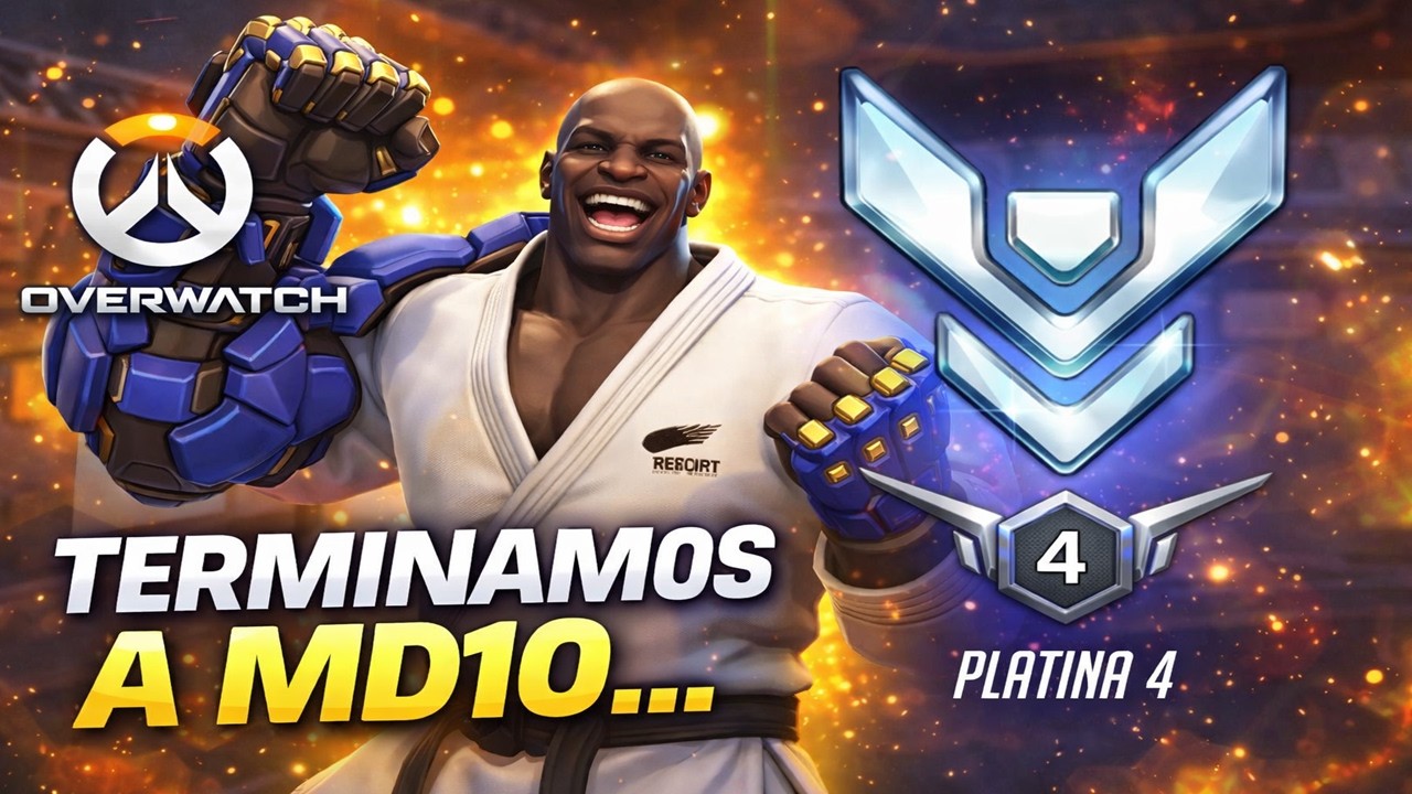 TERMINAMOS MD10 DE TANK... | Ranqueada Overwatch no PS4