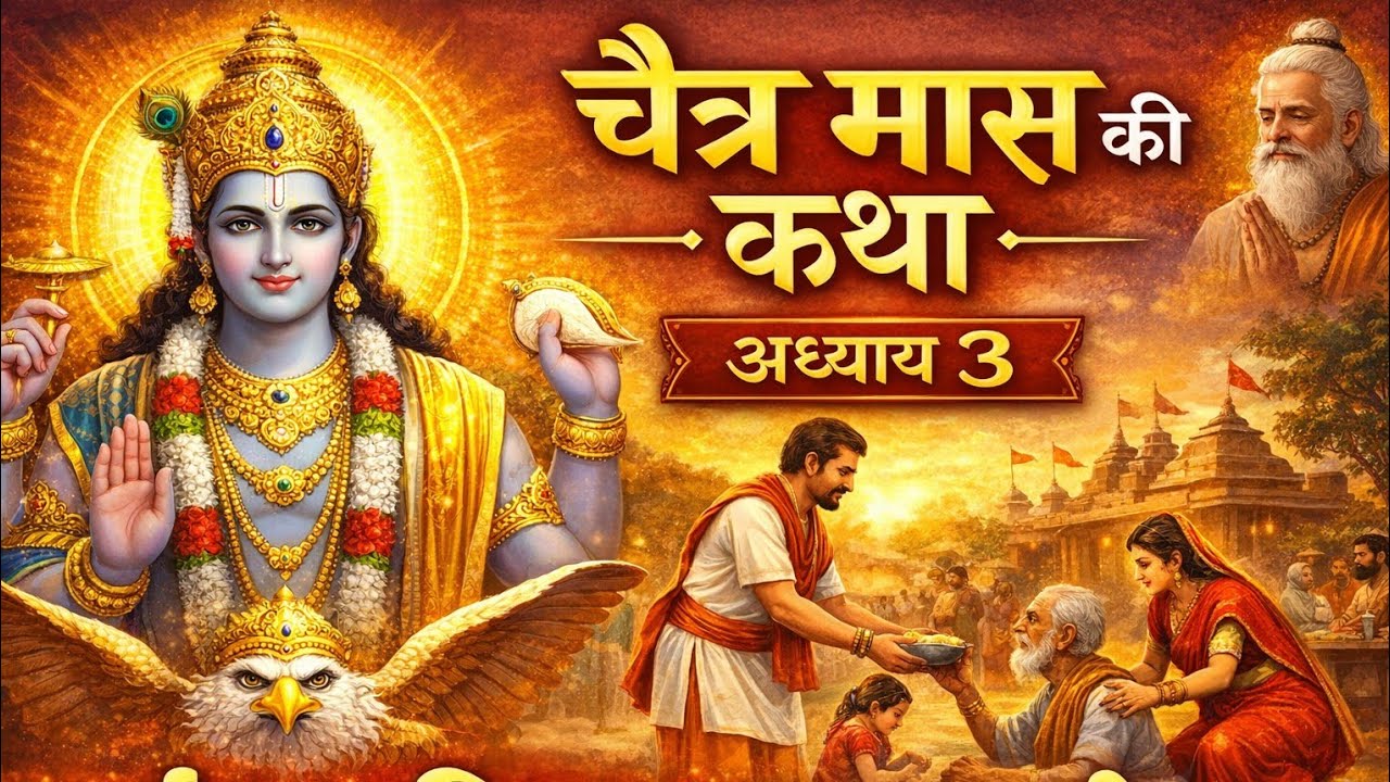 चैत्र मास की कथा अध्याय 3 | भगवान विष्णु की कृपा की अद्भुत कथा | Chitra Maas Ki Katha |Bhakti Katha