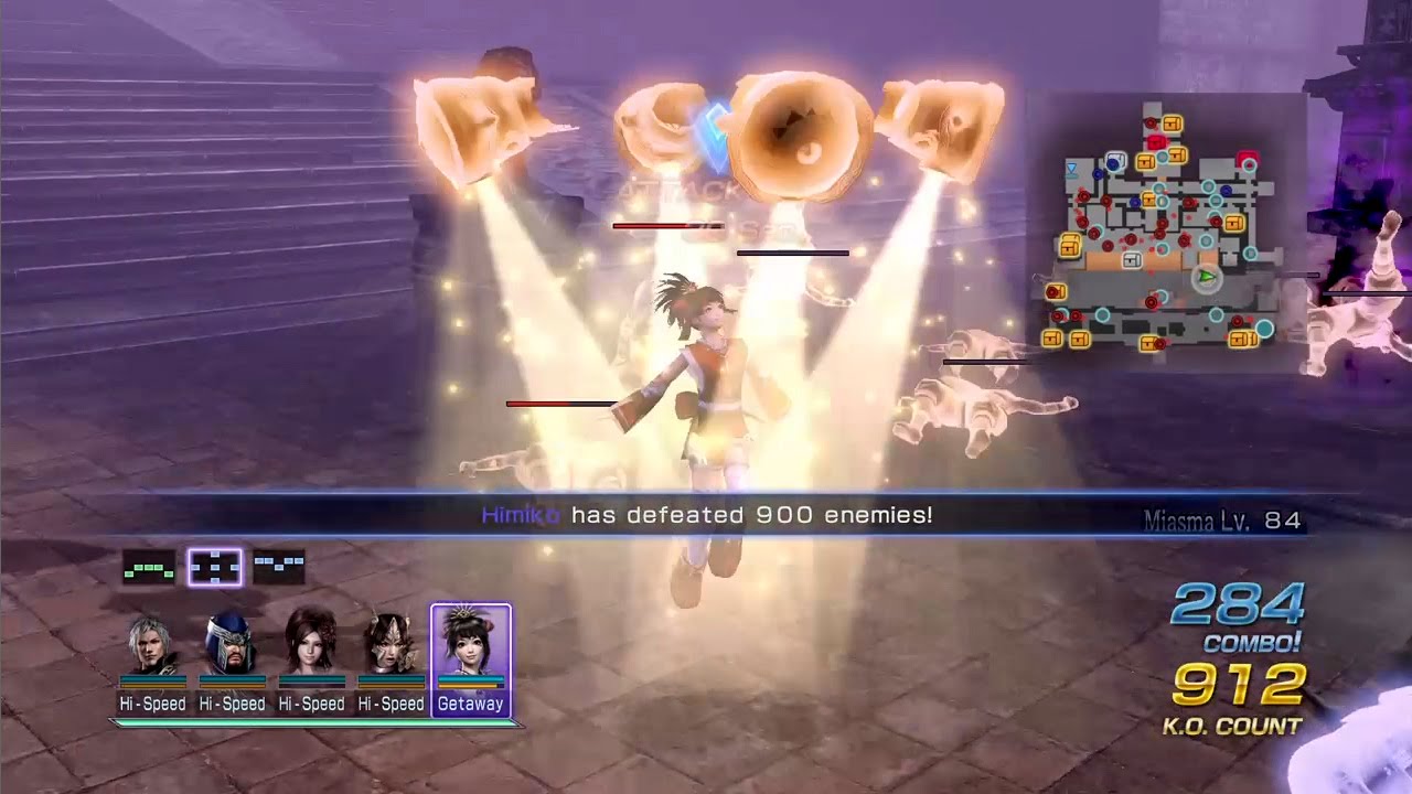 Warriors Orochi 3 Ultimate - Himiko - 10 Star Gauntlet Mode Solo Run